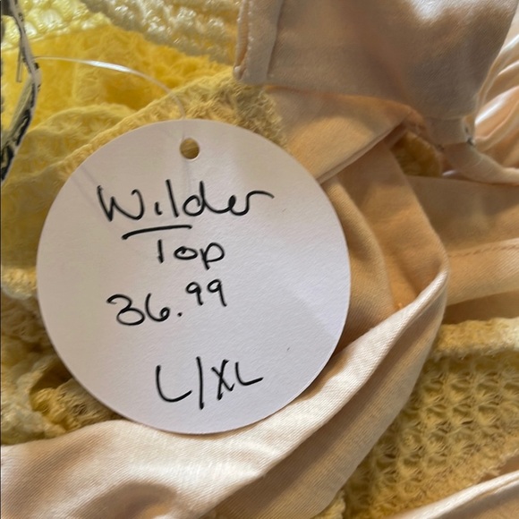 Blakeley mixed media Yellow Tank Top - Picture 2 of 6